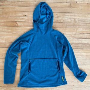 Melanzana micro-grid hoodie